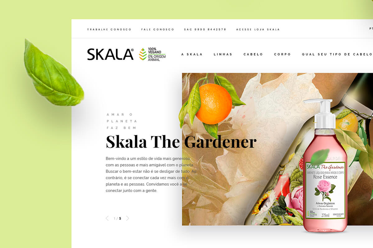 Skala Cosmetics Website Design